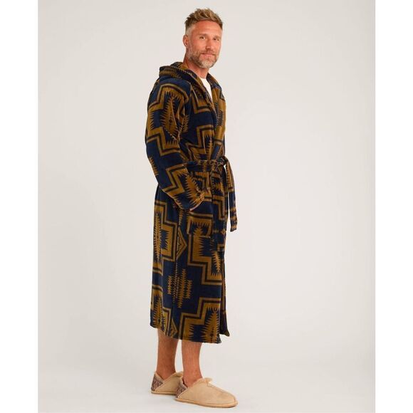 NWT Pendleton UNISEX HARDING COTTON TERRY VELOUR ROBE Size S/M - Picture 6 of 16